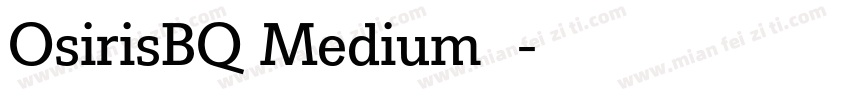 OsirisBQ Medium 语字体转换